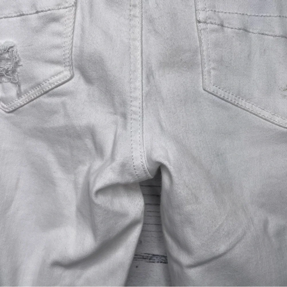 American Eagle outfitters white ripped super high-rise jagging size 4 - Picture 9 of 16